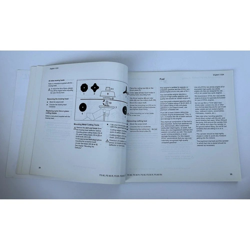 Stihl FS 80, 85 WeedEater WeedWhacker Instruction Owner's Operator's Manual 2003